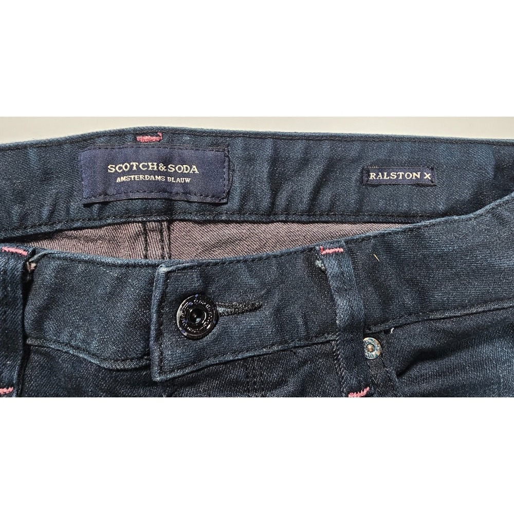 Scotch And Soda Men's Jeans 31x32 Ralston Blauw Preppy - Picture 2 of 15